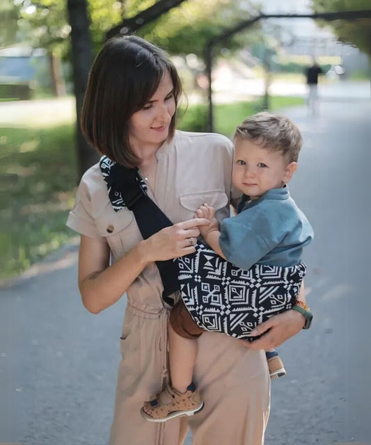 Porte-bébé Sling ergonomique – Réglable & stylé – Dès 3 mois / حاملة أطفال سلينغ مريحة – قابلة للتعديل وعصرية – من عمر 3 أشهر